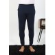 Moda Çizgi Erkek Pamuk Tek Alt Pijama Lacivert 27551