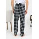 Moda Çizgi Erkek Pamuk Tek Alt Pijama Lacivert 27562