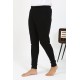 Moda Çizgi Erkek Pamuk Tek Alt Pijama Siyah 27551