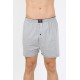 Moda Çizgi Erkek Penye Boxer Gri 40091