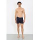 Moda Çizgi Erkek Penye Boxer Lacivert 40091