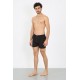 Moda Çizgi Erkek Penye Boxer Siyah 40091