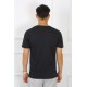 Moda Çizgi Erkek Siyah %100 Pamuklu T-Shirt 27486