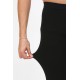 Moda Çizgi Erkek Termal Tayt Kışlık Tek Alt İçlik Siyah 27552