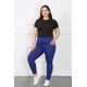 Moda Çizgi Kadın Büyük Beden Micro Tayt 5914