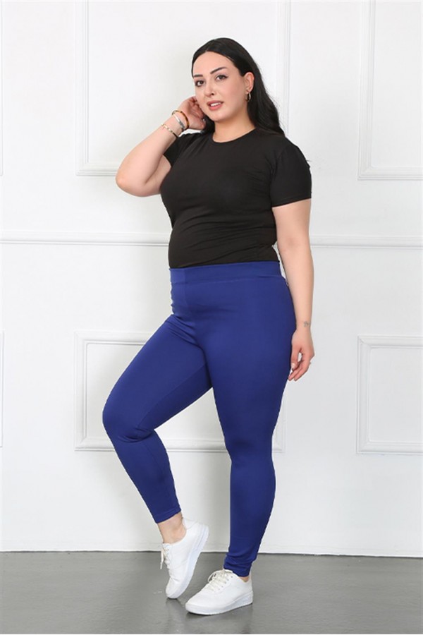 Moda Çizgi Kadın Büyük Beden Micro Tayt 5914