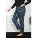 Moda Çizgi Kadın Büyük Beden Tek Alt Pijama 27501