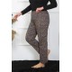 Moda Çizgi Kadın Büyük Beden Tek Alt Pijama 27502