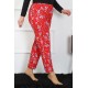 Moda Çizgi Kadın Büyük Beden Tek Alt Pijama 27503