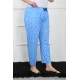 Moda Çizgi Kadın Büyük Beden Tek Alt Pijama 27506