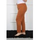 Moda Çizgi Kadın Büyük Beden Tek Alt Pijama 27507