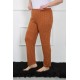 Moda Çizgi Kadın Büyük Beden Tek Alt Pijama 27507