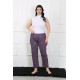 Moda Çizgi Kadın Büyük Beden Tek Alt Pijama 27508