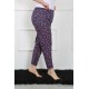 Moda Çizgi Kadın Büyük Beden Tek Alt Pijama 27508