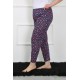 Moda Çizgi Kadın Büyük Beden Tek Alt Pijama 27508