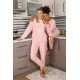 Moda Çizgi Kadın Kadife Pijama Takım 4183
