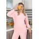 Moda Çizgi Kadın Kadife Pijama Takım 4183