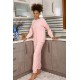 Moda Çizgi Kadın Kadife Pijama Takım 4183