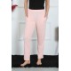 Moda Çizgi Kadın Pamuk Penye Cepli Tek Alt Pijama Pembe 27512