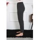 Moda Çizgi Kadın Pamuk Penye Tek Alt Pijama Füme 27514