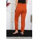 Moda Çizgi Kadın Pamuk Penye Tek Alt Pijama Kremit 27513