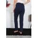 Moda Çizgi Kadın Pamuk Penye Tek Alt Pijama Lacivert 27514