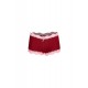 Moda Çizgi Kadın Pamuklu 2li Boxer Bordo 40265