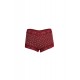 Moda Çizgi Kadın Pamuklu 2li Boxer Bordo 40266