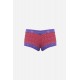 Moda Çizgi Kadın Pamuklu 2li Boxer Bordo 40280