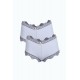 Moda Çizgi Kadın Pamuklu 2li Boxer Mavi 40277