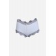 Moda Çizgi Kadın Pamuklu 2li Boxer Mavi 40277