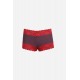 Moda Çizgi Kadın Pamuklu 2li Boxer Mürdüm 40277
