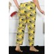Moda Çizgi Kadın Pamuklu Büyük Beden Alt Pijama 27488