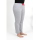 Moda Çizgi Kadın Pamuklu Büyük Beden Alt Pijama 27557 Gri