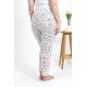 Moda Çizgi Kadın Pamuklu Büyük Beden Alt Pijama 27558 Ekru