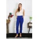 Moda Çizgi Kadın Pamuklu Sax Tek Alt Pijama 27523