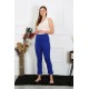 Moda Çizgi Kadın Pamuklu Sax Tek Alt Pijama 27523