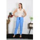 Moda Çizgi Kadın Pamuklu Tek Alt Pijama 27515