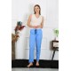 Moda Çizgi Kadın Pamuklu Tek Alt Pijama 27515
