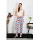 Moda Çizgi Kadın Pamuklu Tek Alt Pijama 27516