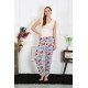 Moda Çizgi Kadın Pamuklu Tek Alt Pijama 27516