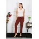 Moda Çizgi Kadın Pamuklu Tek Alt Pijama 27517
