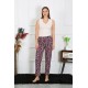 Moda Çizgi Kadın Pamuklu Tek Alt Pijama 27518