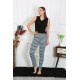 Moda Çizgi Kadın Pamuklu Tek Alt Pijama 27520