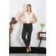 Moda Çizgi Kadın Pamuklu Tek Alt Pijama 27521