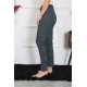 Moda Çizgi Kadın Pamuklu Tek Alt Pijama 27522