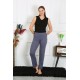Moda Çizgi Kadın Pamuklu Tek Alt Pijama 27524