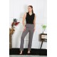 Moda Çizgi Kadın Pamuklu Tek Alt Pijama 27525