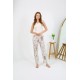 Moda Çizgi Kadın Penye Desenli Tek Alt Pijama 27529
