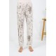 Moda Çizgi Kadın Penye Desenli Tek Alt Pijama 27529